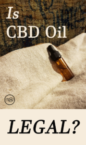 cbd legal oil on towel